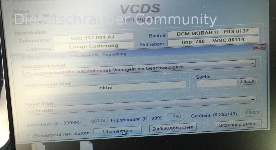 Audi A3 8V - Automatische Absperren der Türen beim Losfahren IMG_7234.JPG