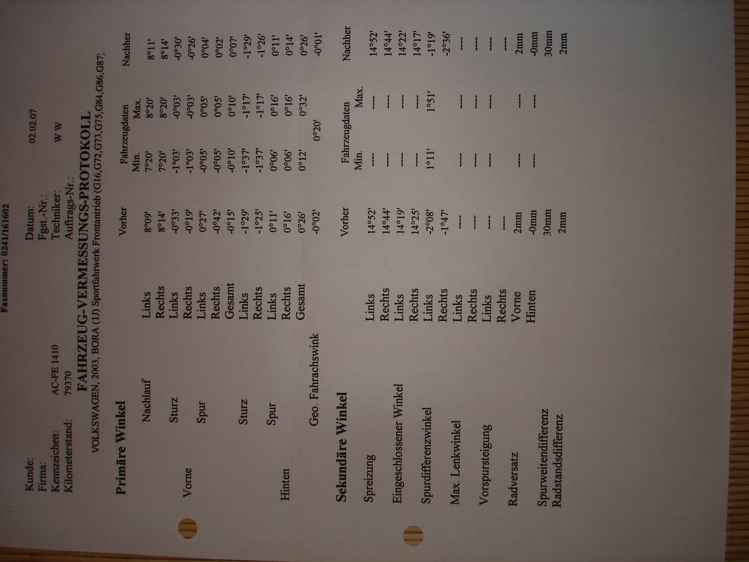 Passat Variant 3BG Sturz der Hinterachse Achsvermessung.JPG