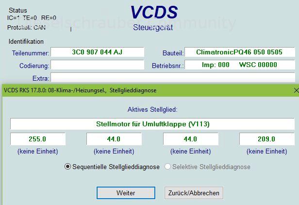 Stellmotor Umluftklappe V113 (bei getrenntem Kabel).JPG