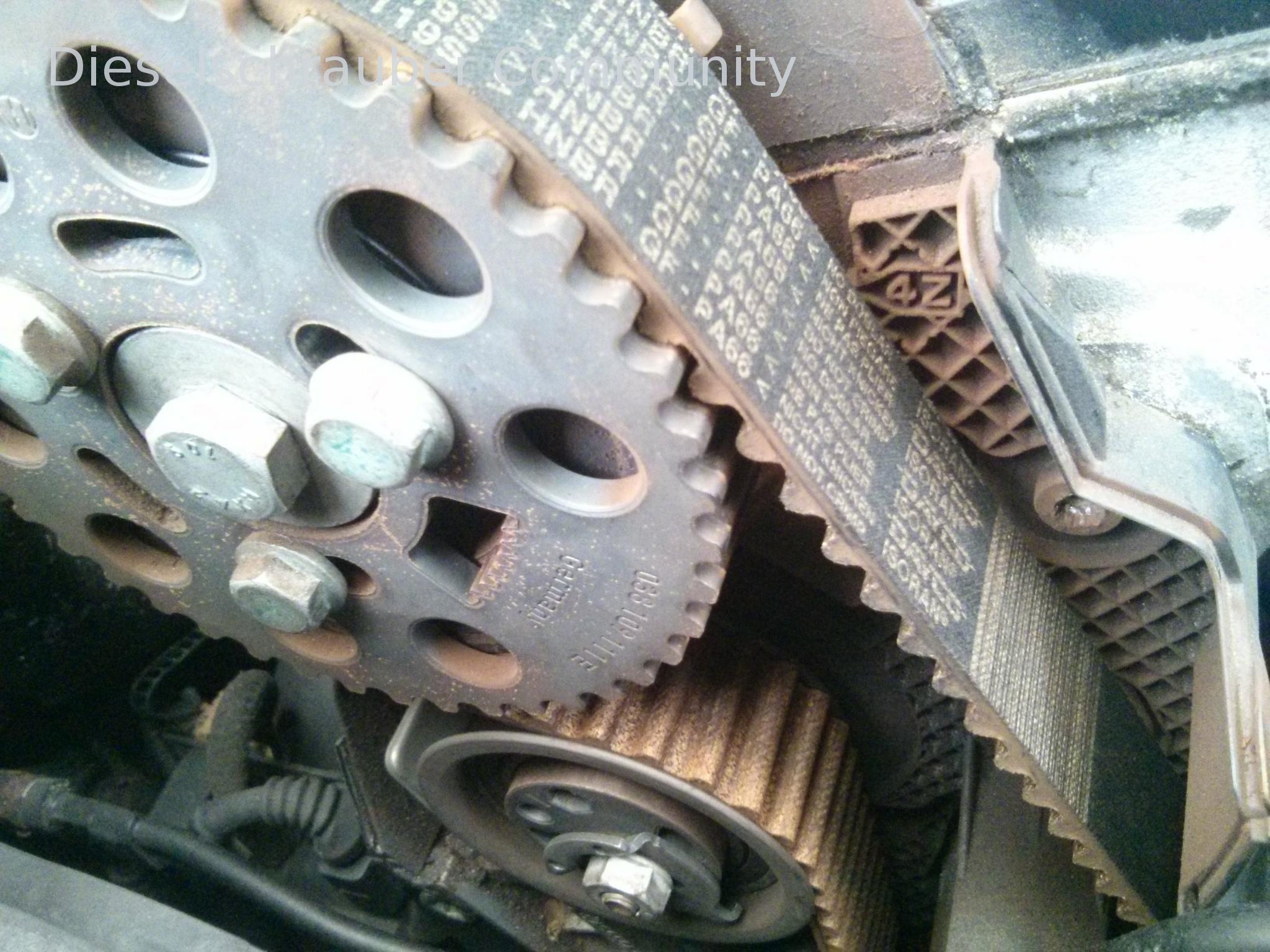 Sichtprüfung Zahnriemen 1,9L TDI PD Motorkennung AVB Passat Zahnriemen 267680km.jpg