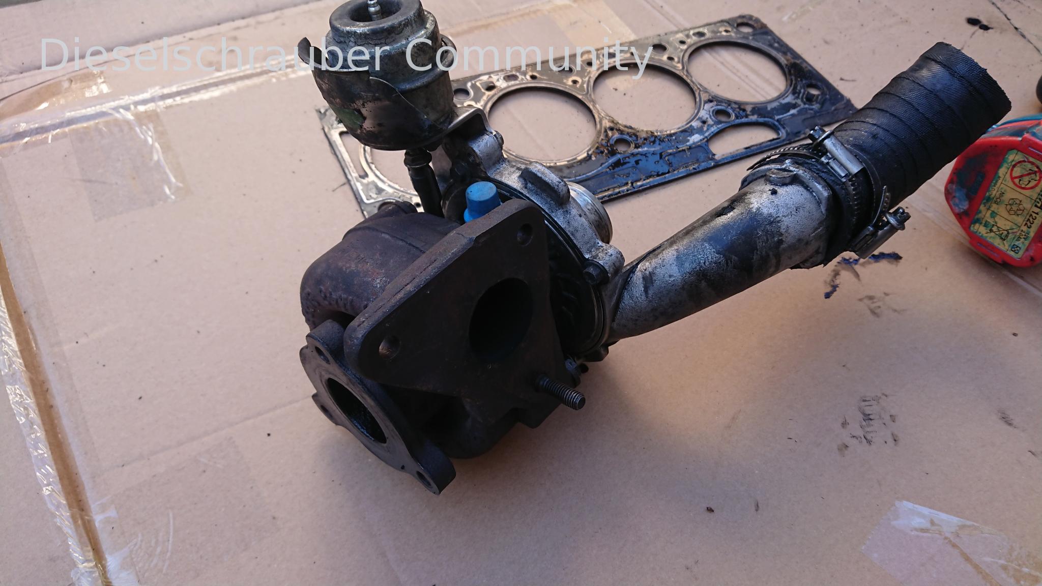 F9Q 1.9DCI Turbocharger is leaking oil into the exhaust system. DSC_1128.JPG