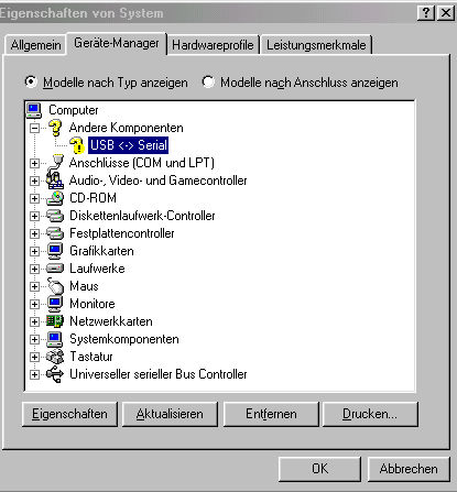 So sieht es direkt nach der erstmaligen 8050-Installation auf meinem Heim-PC aus. Im Lappi kriege nicht mal das gelbe "?" zu sehen. Hexcan.gif
