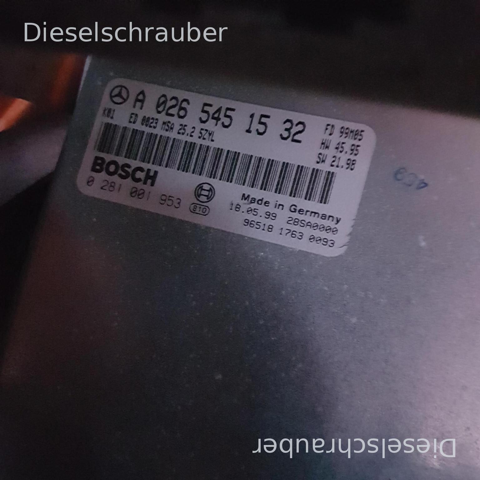 Bosch MSA 25.2, Mercedes Benz A 026 545 15 32, Bosch 0 281 001 953 0265451532.jpg