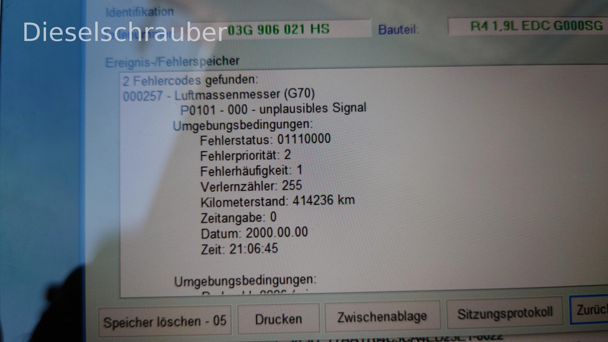 Fehlercode P0402 Luftmassenmesser Fehlercode Luftmassenmesser.JPG