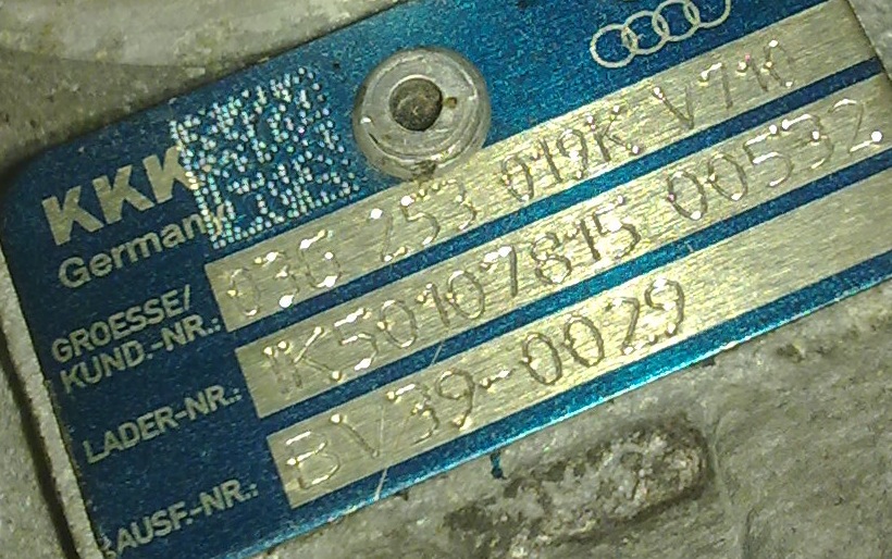 KKK BV39 Turbolader Turbolader KKK bv39-0029.jpg
