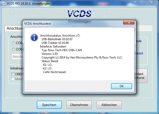 VCDS Anschlusstest in den Programmeinstellungen VCDS-Test.png